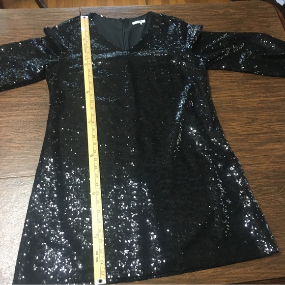 Tyler Böe Porter Black Sequin Dress X-Large XL - Picture 10 of 16